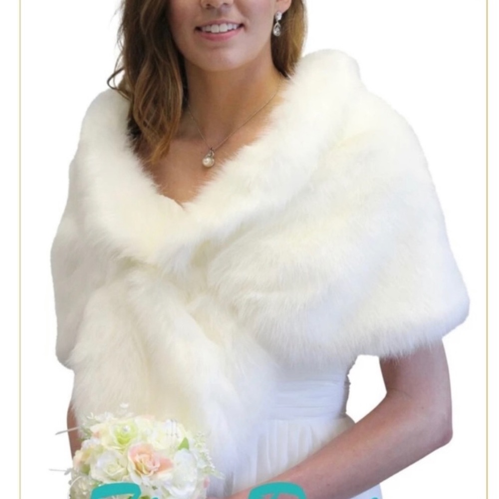 Faux fur shawl